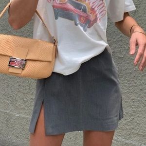 Djerf Avenue Grey Must Have Mini Skirt 🩶